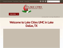 Tablet Screenshot of lakecitiesumc.org